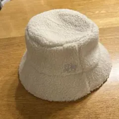 LAVANDA ラバンダ　アイボリー ボアバケットハット　宇野美紗子　AAA