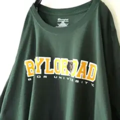 チャンピオン BAYLOR DAD Tシャツ 2XL グリーン 緑 古着