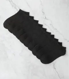 ブラックアンクルソックス 10足セット 39～42 靴下 くるぶしソックス