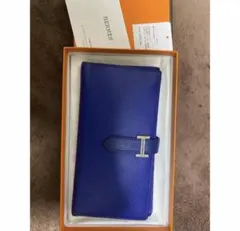 HERMES エルメス　ベアン　エレクトリックブルーのサムネイル