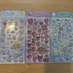 サンリオ うるちゅるポップシール 3パックセット