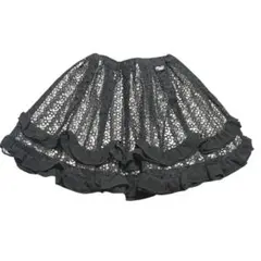 メゾピアノ y2k 平成レトロ　花柄レースフリルスカート　130 フォーマル