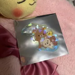 リラックマ 雨のち晴れのリラックマ クリアステッカー ノベルティ