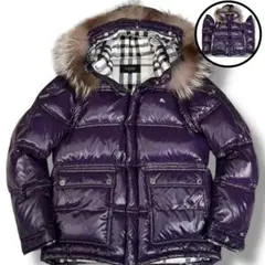 美品 バーバリーブラックレーベル 6way 刺繍ホースロゴ ダウンジャケット