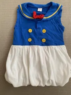 ドナルドダック風ノースリーブワンピース 100cm
