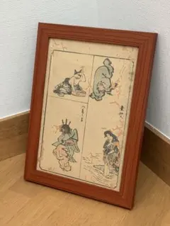 真作】江戸時代 木版画 白澤（橘守国） - メルカリ