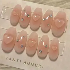 ‪‪♥ ⑪透明感 ピーチチーク ジェルネイルチップ ♥【オーダーページ】