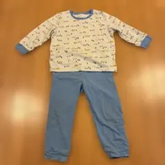 UNIQLO 長袖パジャマ　車柄　100センチ　水色