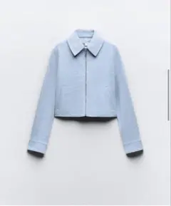 新品未使用】ZARA メタリックテクスチャージャケット - メルカリ