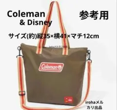 新品　Coleman ディズニーミッキー ショルダーバッグ トートバッグ　撥水のサムネイル