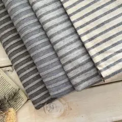 ■0.5m■延長可能■オーガニックツイル起毛トップボーダー◇トップベージュ系