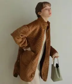 onetome きりまる ベロアキルティングジャケット アウター