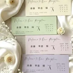 【1枚60円】結婚式｜エスコートカード｜席札｜ウェディング｜春婚｜披露宴
