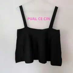 PUAL CE CIN ビスチェ ブラック