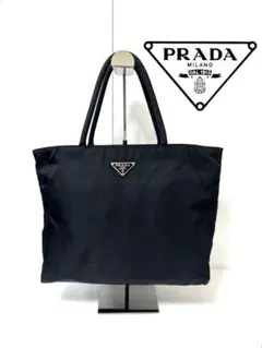 PRADA プラダ ナイロン ハンドバッグ テスート ネロ 三角ロゴ ブラック
