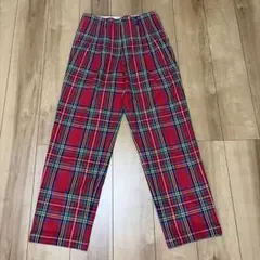 美品/90's日本製VAN JACヴァンヂャケット 綿スラックス(S)チェック柄のサムネイル