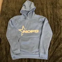 NOFS フード付きパーカー Sサイズ ライトブルー