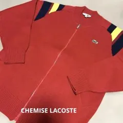 CHEMISE LACOSTE ジップアップ カーディガン 赤のサムネイル