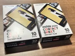 Instax mini CONTACT SHEET 10枚入り2箱
