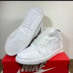 23.5cm ナイキ ウィメンズ エアジョーダン1 ミッド \"トリプルホワイト\" エア ジョーダン 1 NIKE WMNS AIR JORDAN MID white/white-wht dv0991