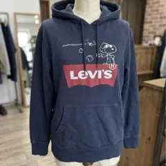Levi's リーバイス✖️スヌーピーメンズ パーカー ブラック 黒Mサイズ美品