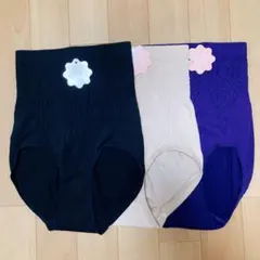 新品ハイウエスト３枚セットお腹まで包む 深ばき純綿美形ショーツ