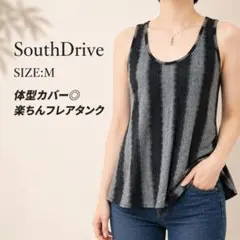 SouthDrive フレアタンクトップ M レース 体型カバー