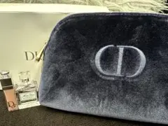 【新品未使用】Dior ネイビー ベロア ポーチセット
