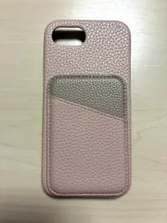 iPhone16e用 ポケット付ケース ピンク