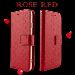 iPhoneSE ケース 手帳 レザー おしゃれ チェック柄 赤 かわいい 安い