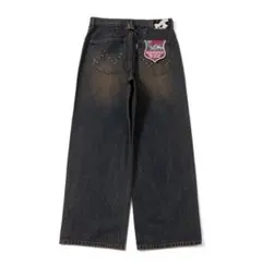 BADWAY バギースタッズ　Wave classic denim pants