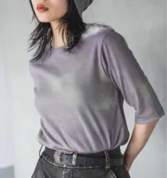 ジーナシス グラデーションリブプルオーバー プルオーバー リブ丈