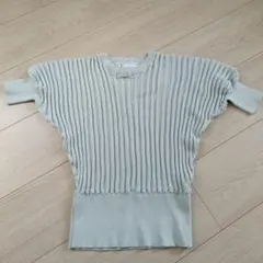 ROPÉ PICNIC リブ編み五分袖セーター 38