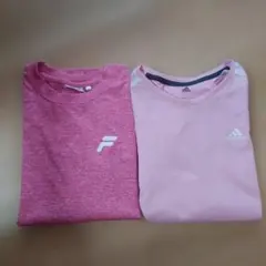 FILA ピンク 長袖 Tシャツ 160　adidas　Mサイズ　半袖Tシャツ