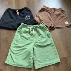H&M ハーフパンツ 3色セット 150サイズ