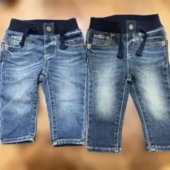 [GAP]デニム風レギンス　双子　2着セット