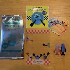 パペットスンスン　スシローコラボ　ステッカー　クリアカード　クリアピック