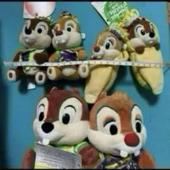 ディズニー　チップ＆デール　ぬいぐるみ　ぬいぐるみバッジ　セット　まとめ売り