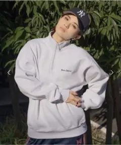 【BEN DAVIS(ベンデイビス)】ビッグ ハーフジップ スウェット