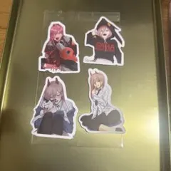 アニメキャラクター ステッカー 4枚セット