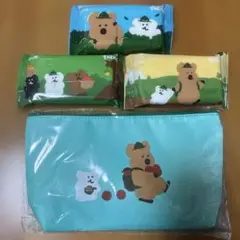 ダイノテン Watsons台湾限定非売品ポーチ＆ウェットティッシュ 3個セット
