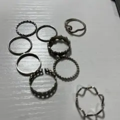 シルバーリング 9個セット