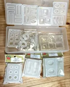 Parts Club シリコンモールド まとめ売り レジン型　レジン液付き