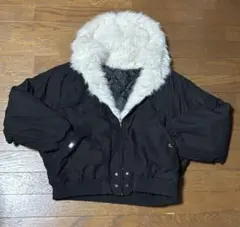 ファーダウンジャケット 短丈 S