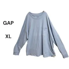 GAP ギャップ XL ライトブルー 長袖カットソー 送料無料　匿名配送