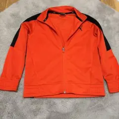 プーマ　PUMA オレンジ ブラック ジャージ　ジャケット　130cm