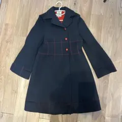 美品⭐︎ホコモモラ 40 ベージュ ウールコート スタンドカラー可愛いステッチ 美品⭐︎ホコモモラ 40 ベージュ ウールコート スタンドカラー