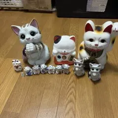 招き猫 億万両 両手上げ 貯金箱 縁起物 鯉 レトロ - メルカリ