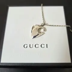 GUCCI ハート＆テールモチーフ ネックレス シルバー925 箱・保存袋付