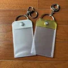 タワレコ チェキ・トレカキーホルダー Yellow/White